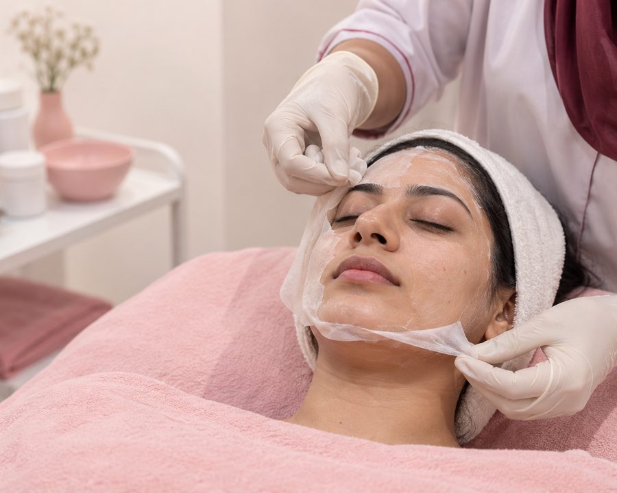 Fractional CO2 in Peshawar, taken off at the neutralising point, not a minute later, Derma Glow Hayatabad