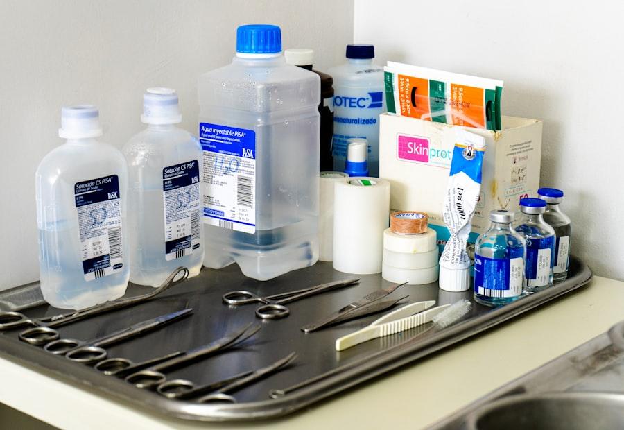 Microneedling in Peshawar, the trolley set up before you come in, Derma Glow Hayatabad