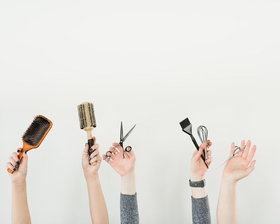 Haircut and styling in Peshawar, tools laid out before the appointment, not during it, Derma Glow Makeup Studio