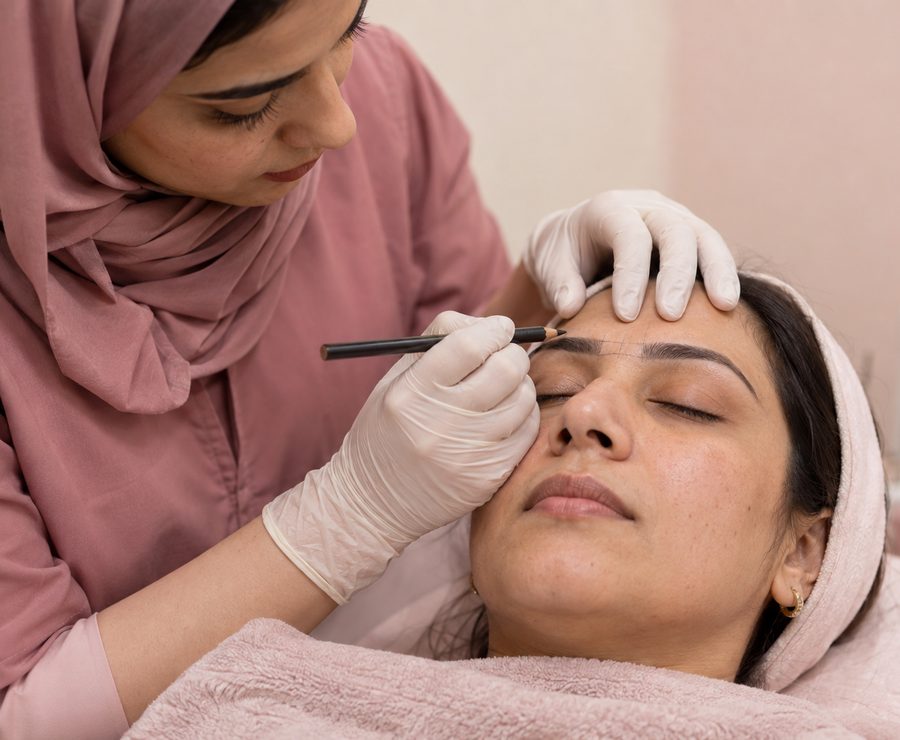 Brows and microblading in Peshawar at Derma Glow Makeup Studio, Hayatabad
